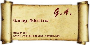 Garay Adelina névjegykártya